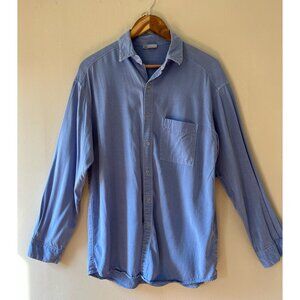 Tianello Sz XS Blue TENCEL Boyfriend Shirt Button Down Chest Pocket